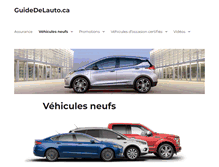 Tablet Screenshot of guidedelauto.ca